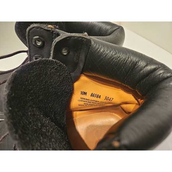 Timberland Womens Premium 6" 8658A Black Waterproof Hiking Boot Nubuck Size 10 M - Picture 13 of 14